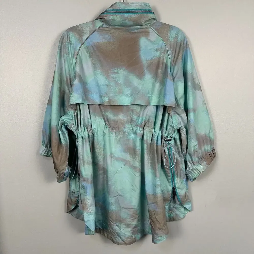 Free People Movement To Dye For Packable Jacket Size Small Blue Oversized